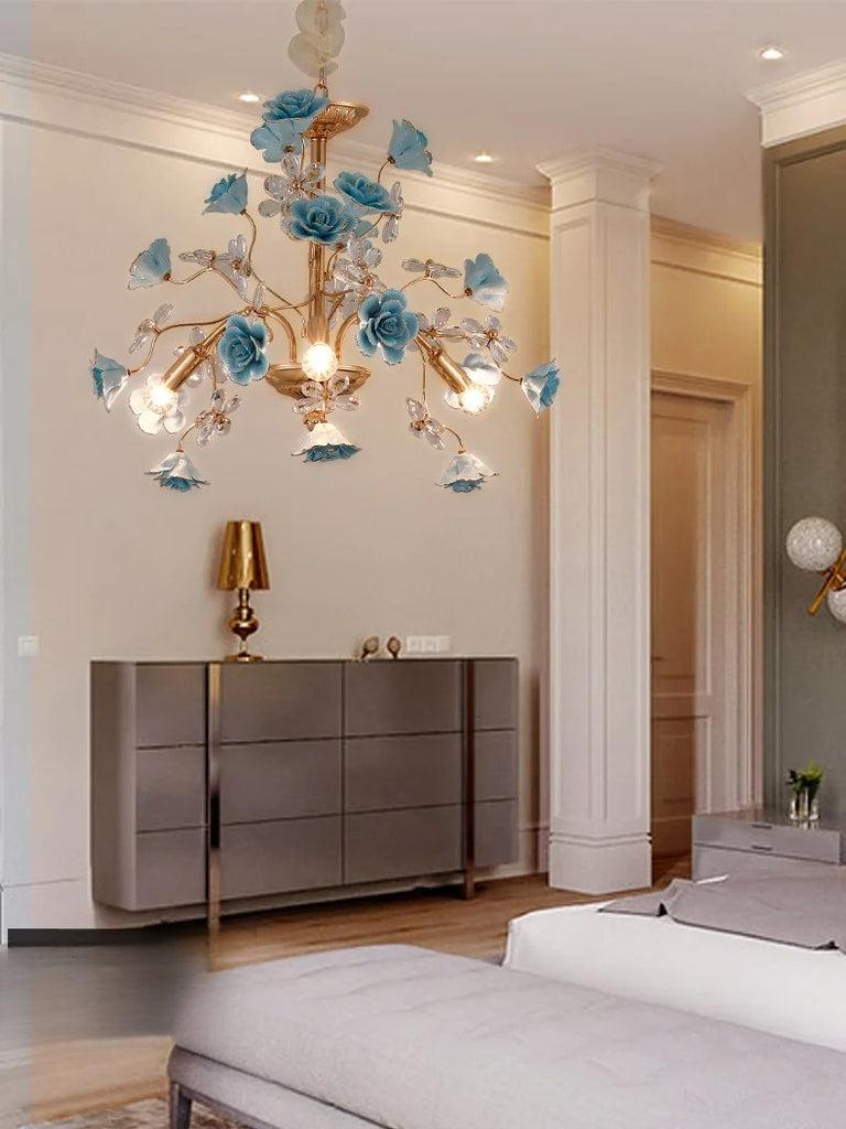 Lixra Majestic Styled Twinkling Lights Petal Chandelier