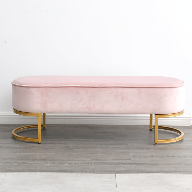 lixra Modern Appealing Capacious Velvet Fabric Ottoman