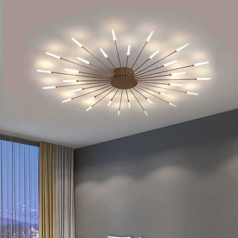 Lixra Modern Circular Design Metallic Ceiling Light