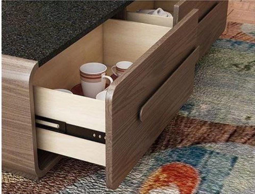 Lixra Modern Coffee Table And TV Stand Set With Side Table