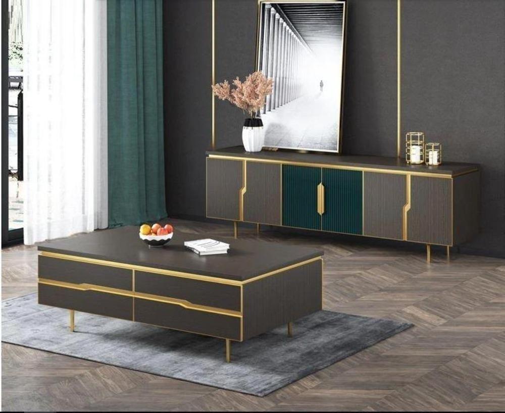 Lixra Modern Creative Designed Wooden Coffee Table And TV Stand