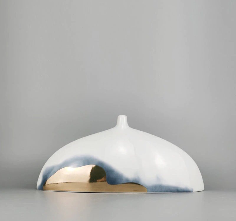 Lixra Modern Design Semicircle Floral Vase Showpiece