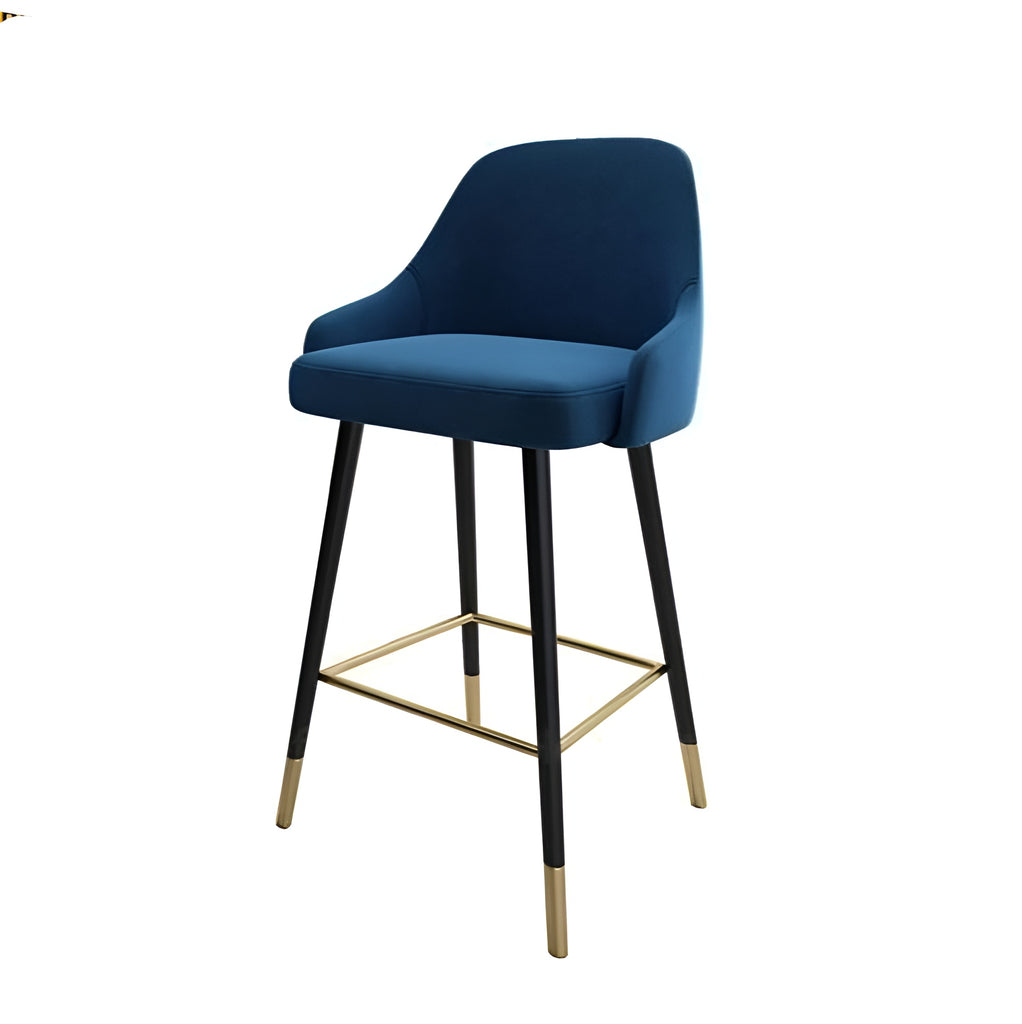 Lixra Modern Designed High Back Fabric Bar Stools Set