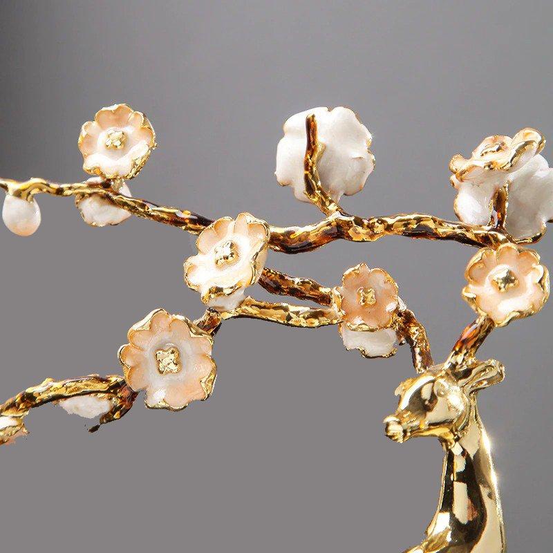 Lixra Modern Endearing Gold Finish Figurine Showpiece