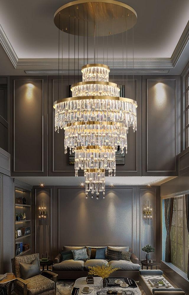 Lixra Modern Endearing Lustrous Crystal Opulent Chandelier