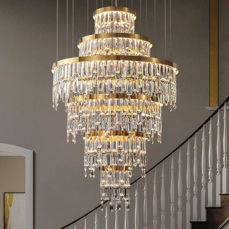Lixra Modern Endearing Lustrous Crystal Opulent Chandelier