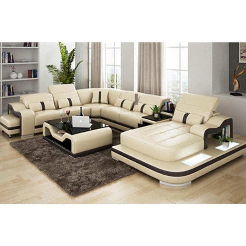 Lixra Modern Idiosyncratic Cozy Leather Marvelous Sectional Sofa