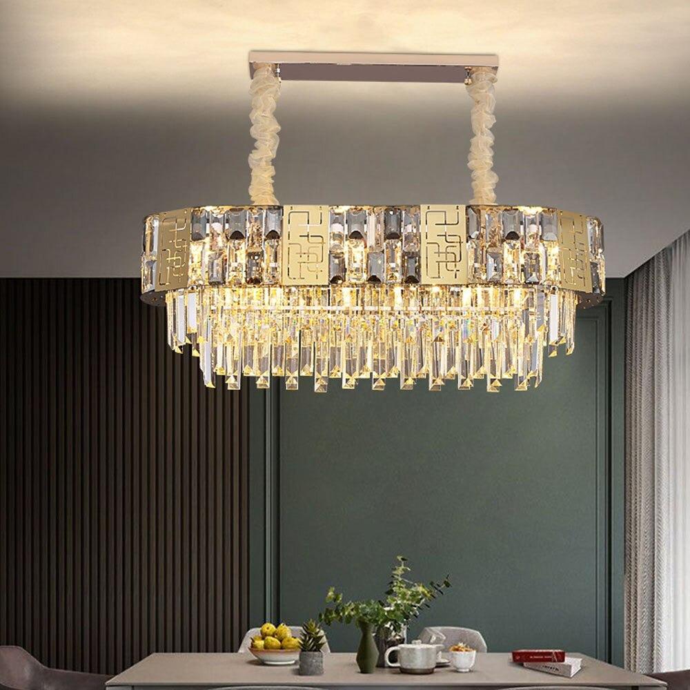 Lixra Modern Illuminating Glittering Crystal Chandelier