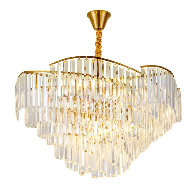 lixra Modern Light Luxurious Crystal Round Chandelier