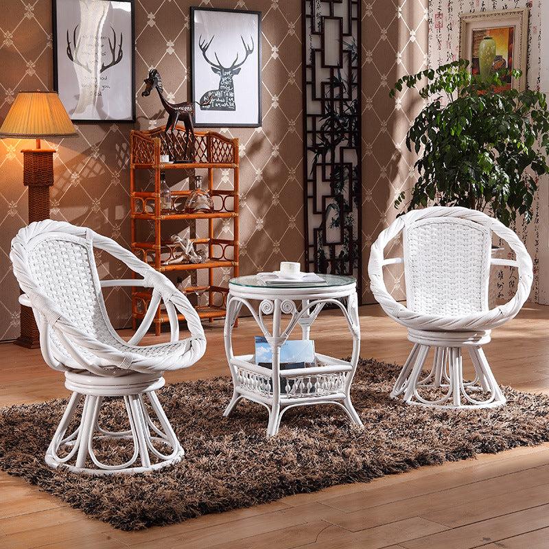 Lixra Modern Light Luxurious Resplendent Rattan 3-Piece Set