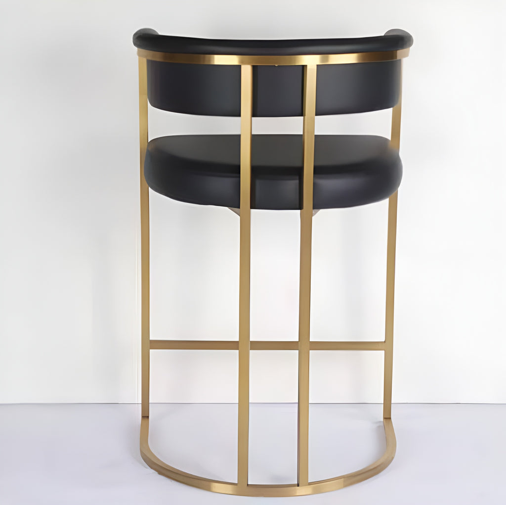 Lixra Modern Set Of 3 Leather High-Raised Bar Stools