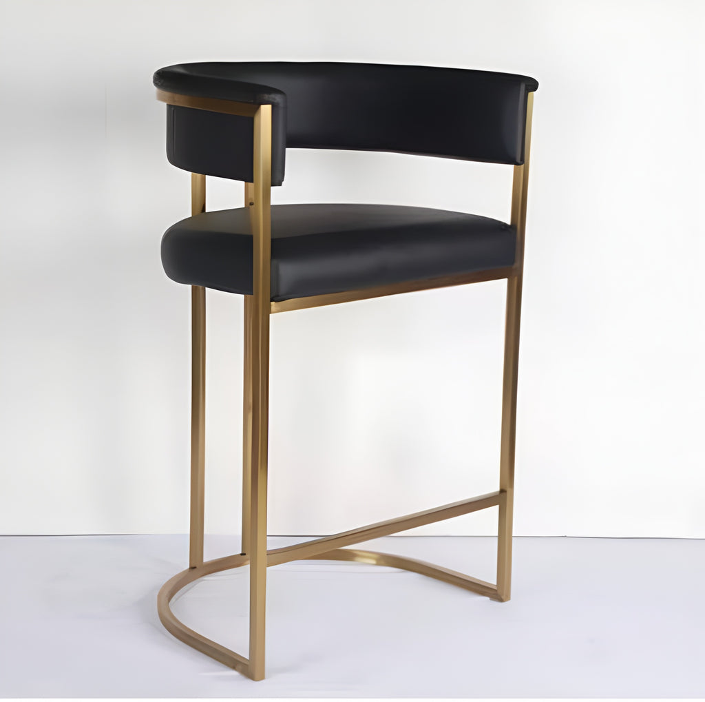 lixra Modern Set of 3 Leather High-Raised Bar Stools