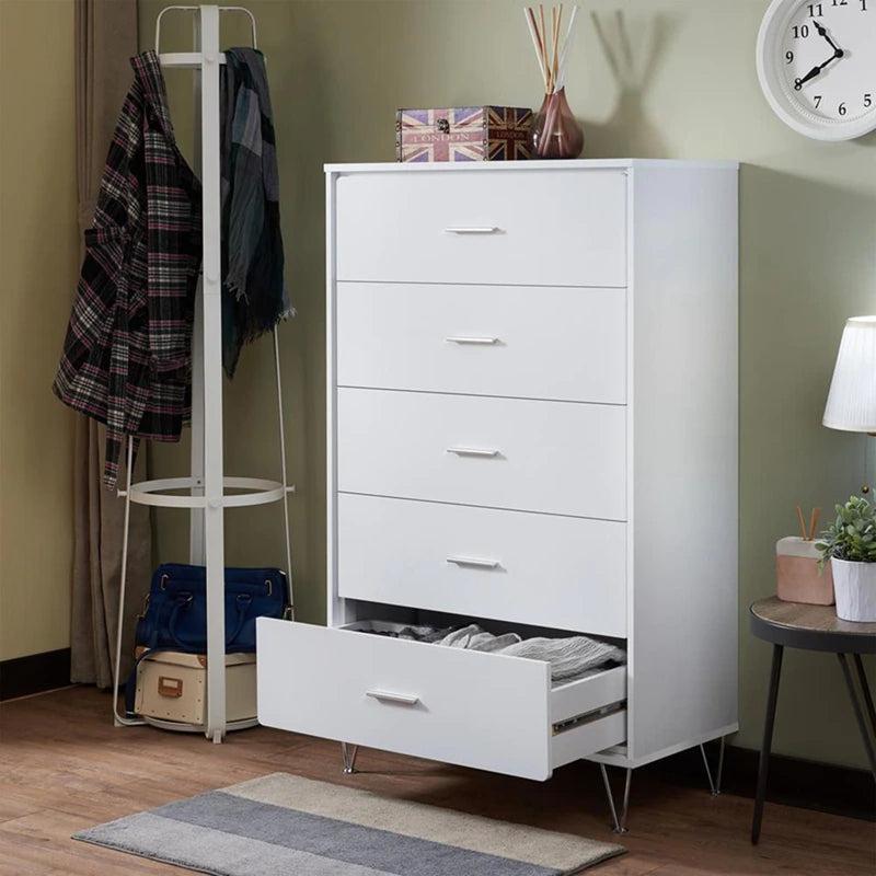 Lixra Modern Solid White Color Ravishing Drawer Chest