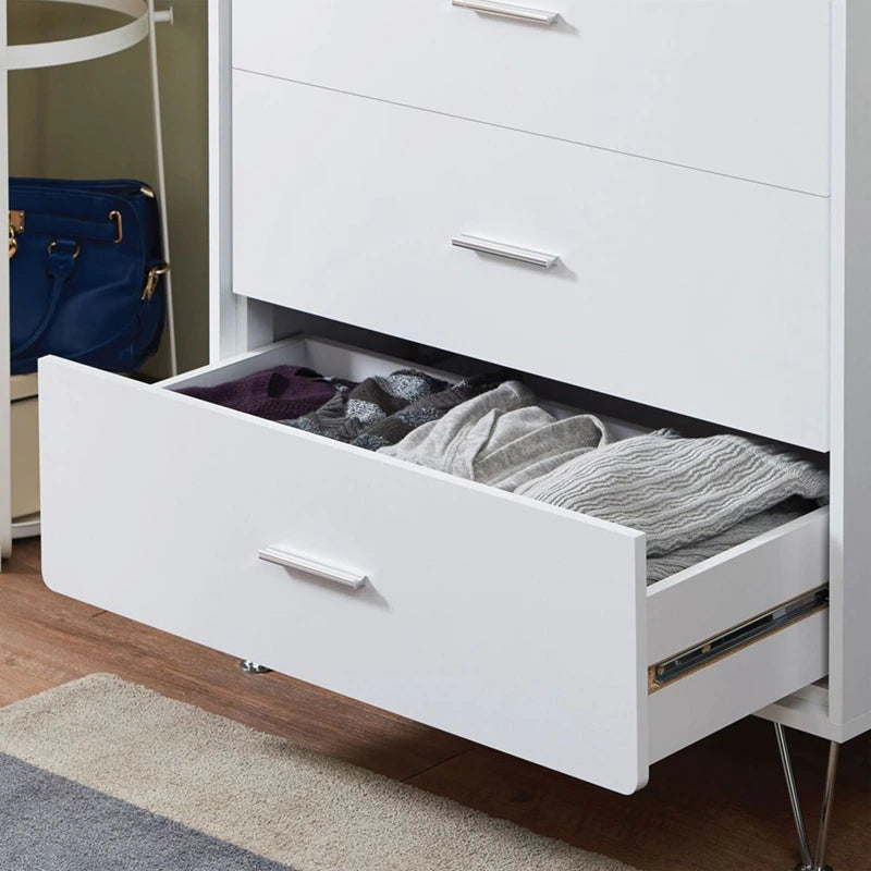 Lixra Modern Solid White Color Ravishing Drawer Chest