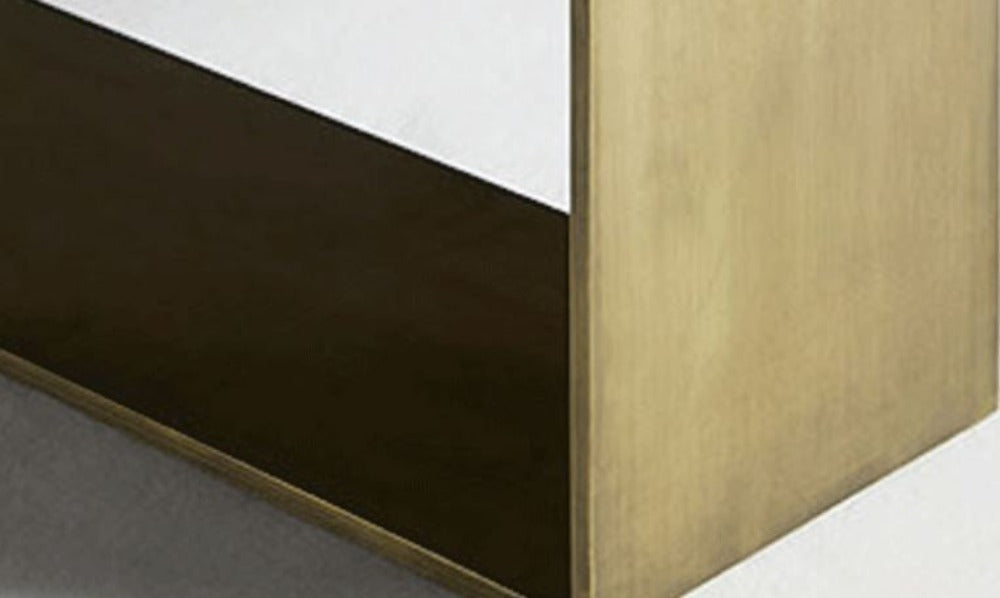 Lixra Modern Wooden Coffee Table With Marble Effect