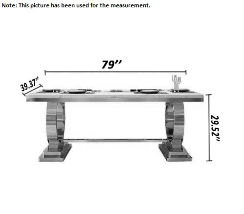 Lixra Multipurpose Rectangular Marble Dining Table-Set