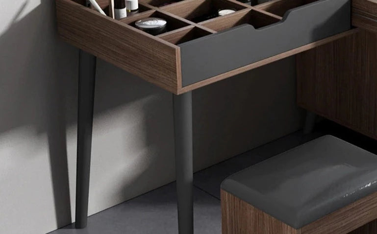 Lixra Multipurpose Solid Wooden Frame Dresser Table