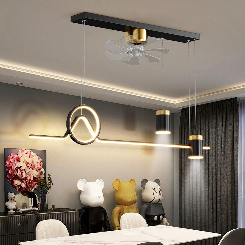 Lixra Nordic Design Pendant Lights With Ceiling-Fan