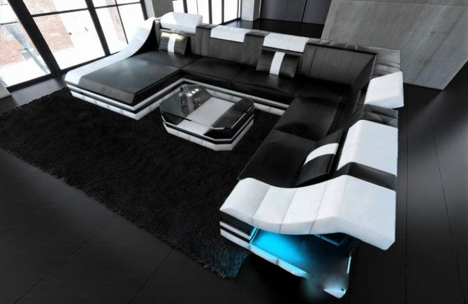 Lixra Radiant Elegance Modern Luxury Led Sectional Sofa