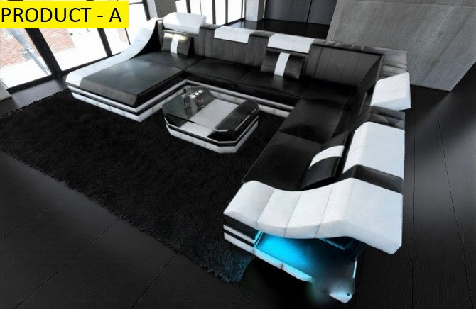 Lixra Radiant Elegance Modern Luxury Led Sectional Sofa