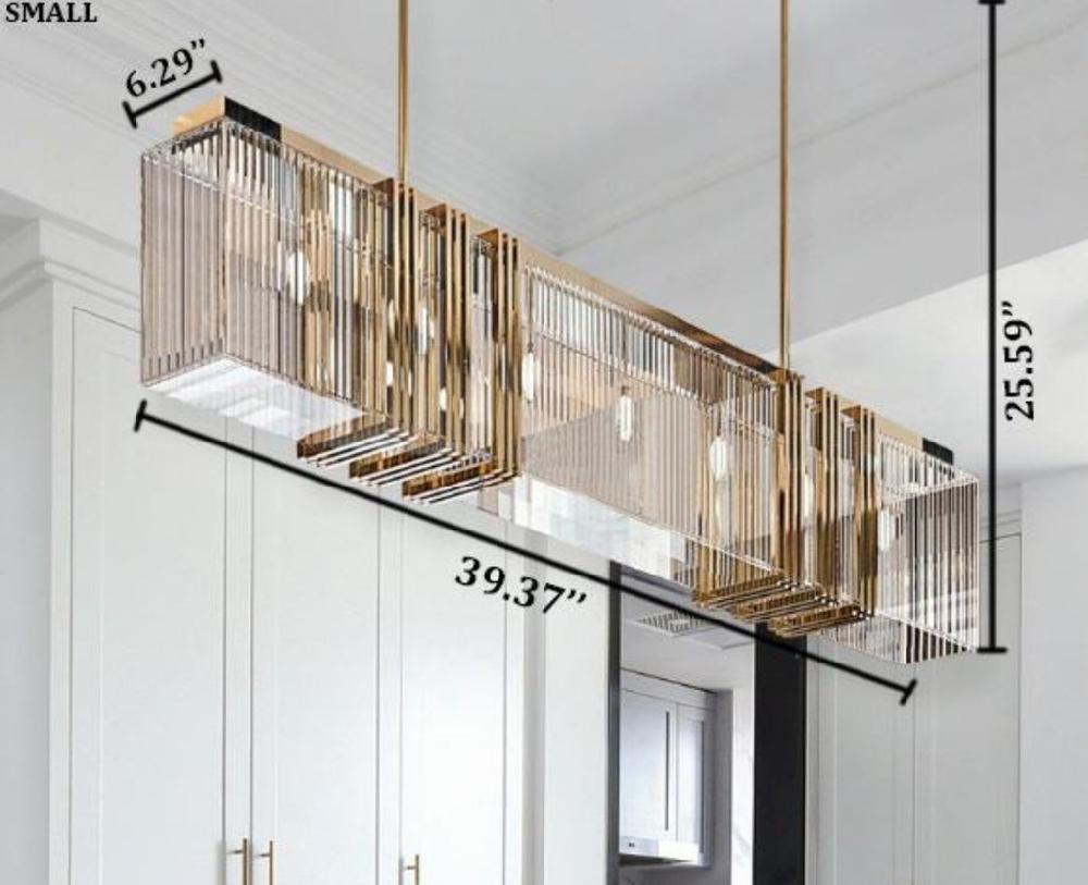 lixra Rectangular Bright Design Chandelier Lighting