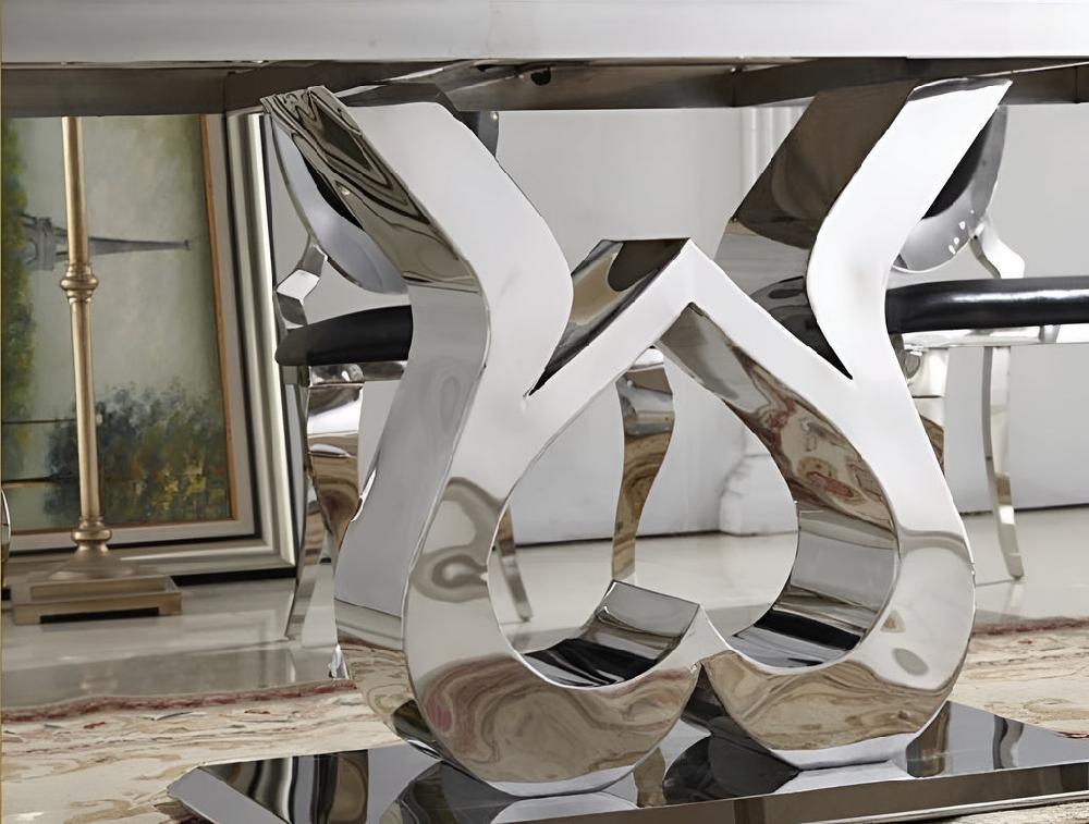 Lixra Rectangular Contemporary Design Marble Dining Table