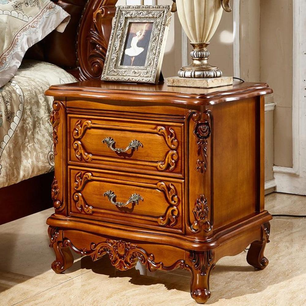 Lixra Set Of 2 Bedside Table With 2 Drawer Nightstand