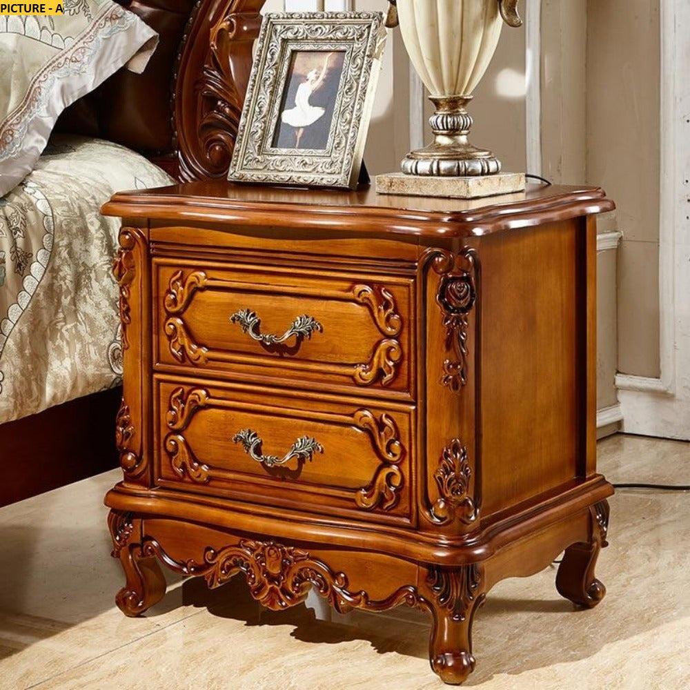 Lixra Set Of 2 Bedside Table With 2 Drawer Nightstand