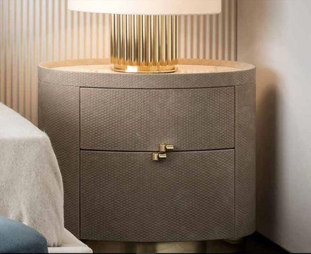 Lixra Set Of 2 Contemporary Designed Wooden Night Stand