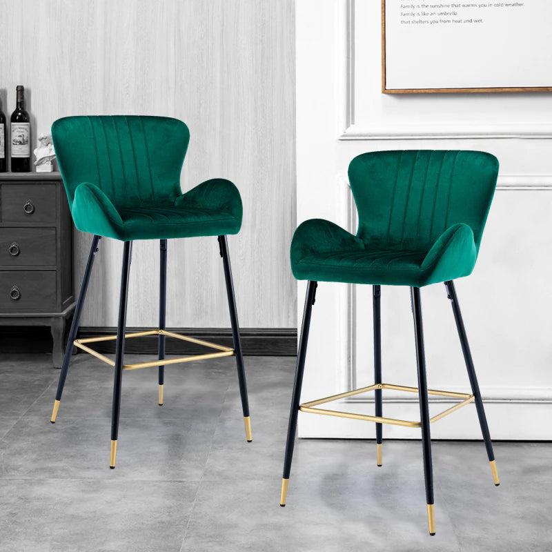 Lixra Set Of 2 Gorgeous Polyester Finishing Single Seater High Rise Stool