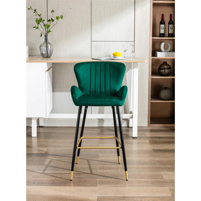 Lixra Set Of 2 Gorgeous Polyester Finishing Single Seater High Rise Stool