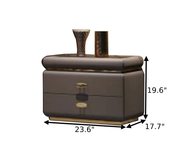 Lixra Set Of 2 Modern Bedroom Nightstand With Drawers