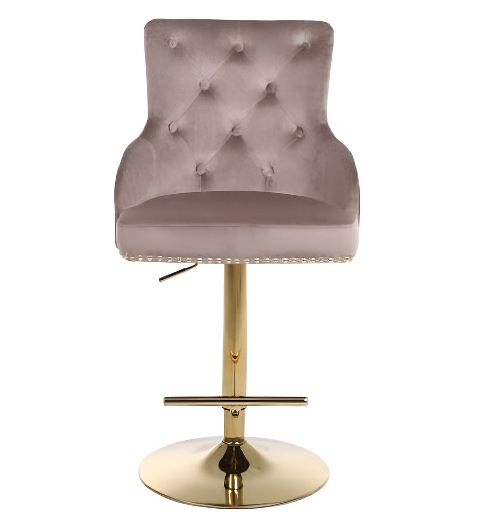 lixra Set Of 3 Golden High Raised Swivel Bar Stools