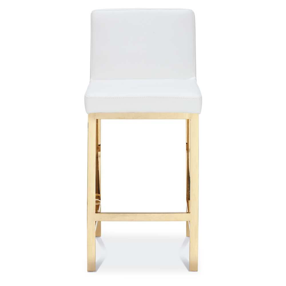 lixra Set Of 3 Stylish Velvet Mid-Century Bar Stools