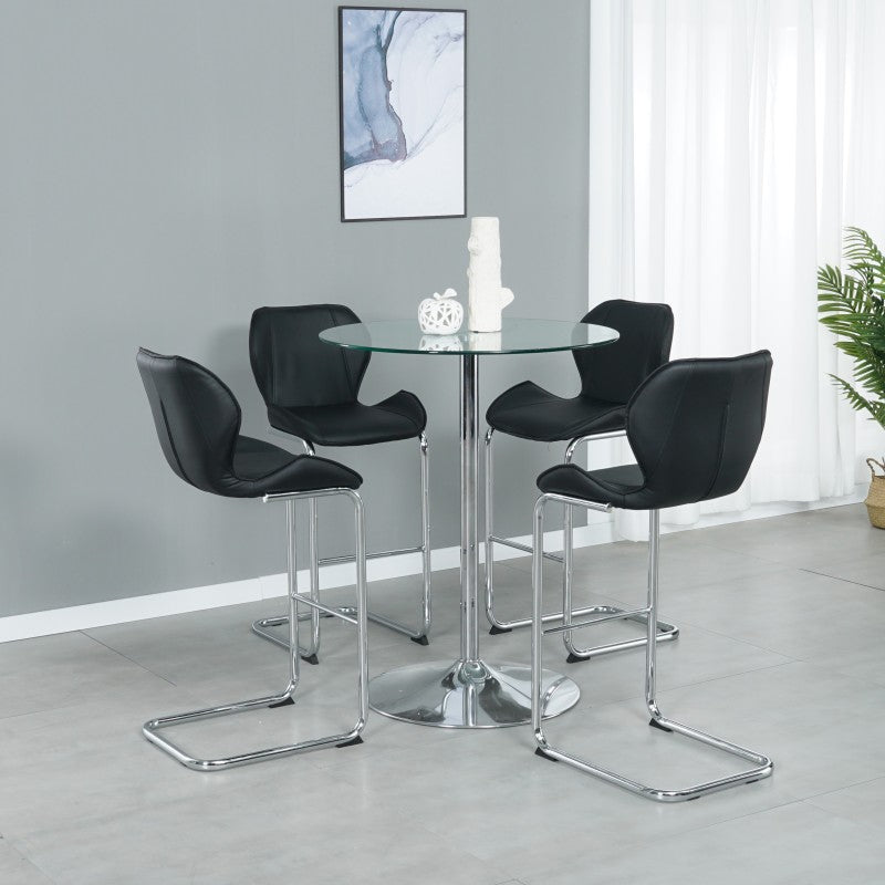 Lixra Set Of 4 Modern Style Exquisite High-Raised Chair