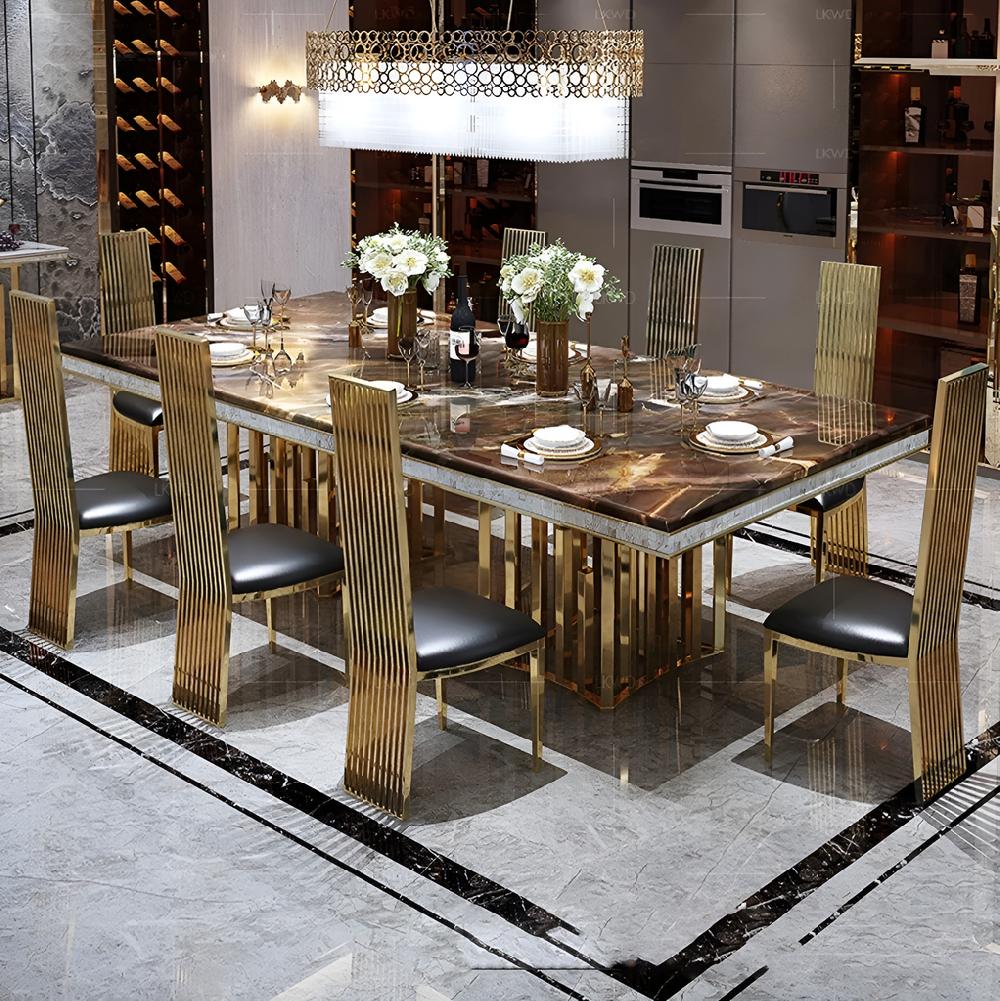 Lixra Set Of 6 Versatile Innovative Leather Dining Chairs