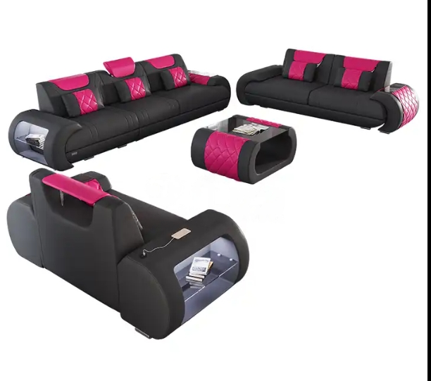 Lixra Sophisticated And Elegant Luxurious 3+2+1 Leather Sofa