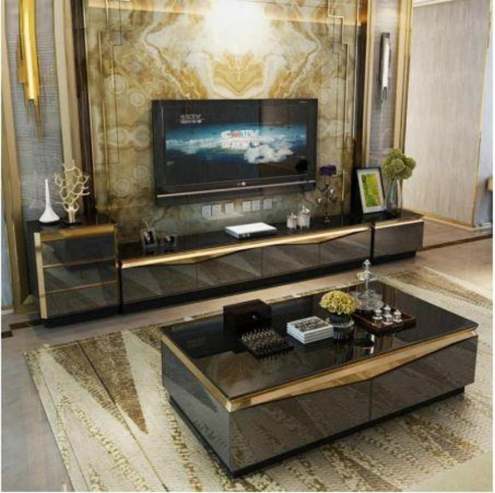 Lixra Splendid Excellent Finish Wooden Coffee Table And TV Stand