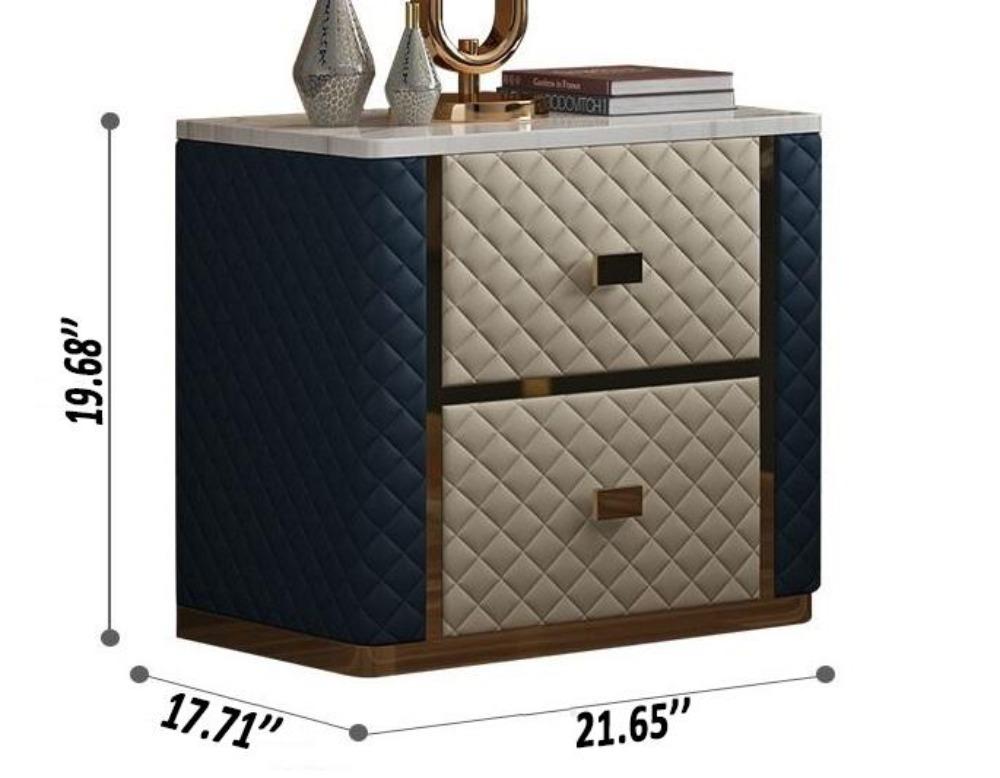 Lixra Storage Efficient Multipurpose Steel Framed Night Stand