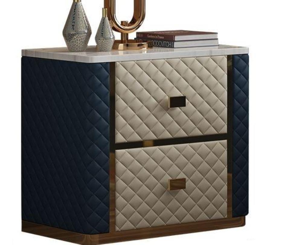 lixra Storage Efficient Multipurpose Steel Framed Night Stand
