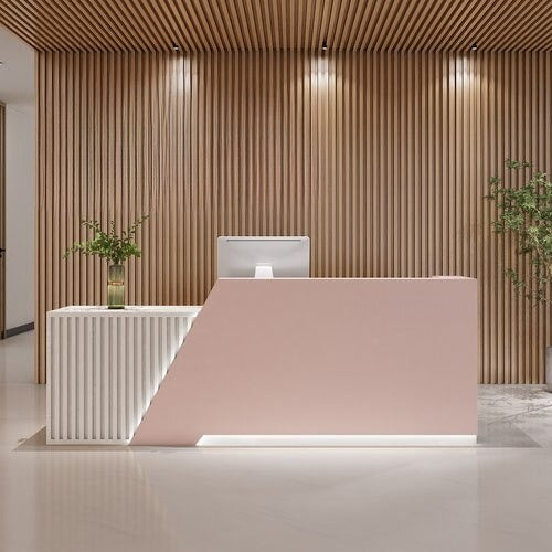 Lixra Stylish Wooden Office Furniture Reception Desk