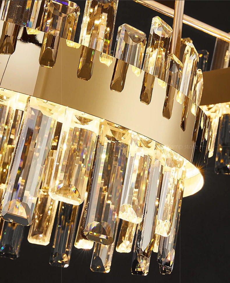 Lixra Translucent Glamourous Trichromatic Crystal Chandelier