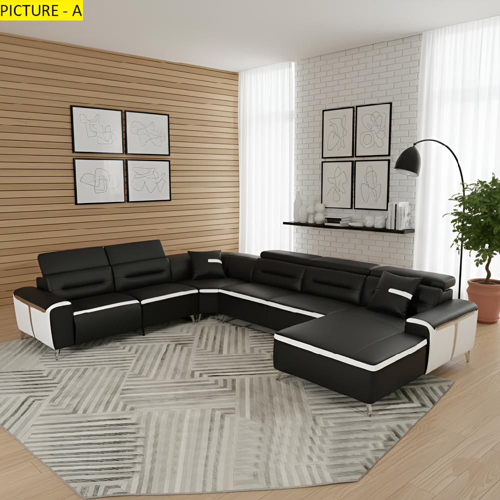 Lixra Trending Newly Designed Leather Sectional Sofa Set