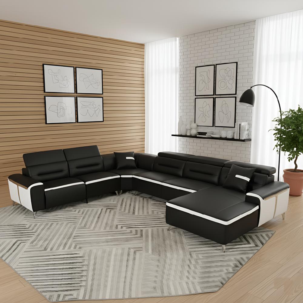 lixra Trending Newly Designed Leather Sectional Sofa Set