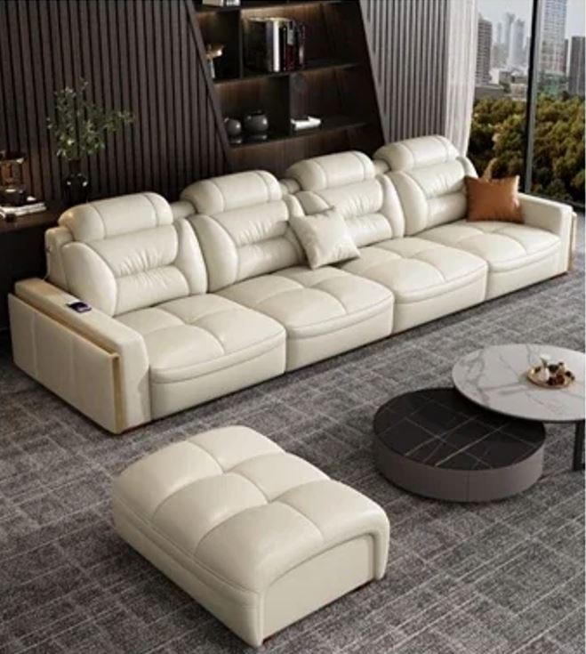 Lixra Ultimate Relaxation Italian Style Leather Sofa