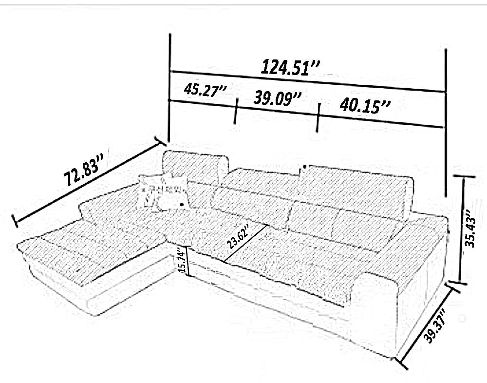 Lixra Ultimate Ultramodern Indoor Style Leather Sectional Sofa Set