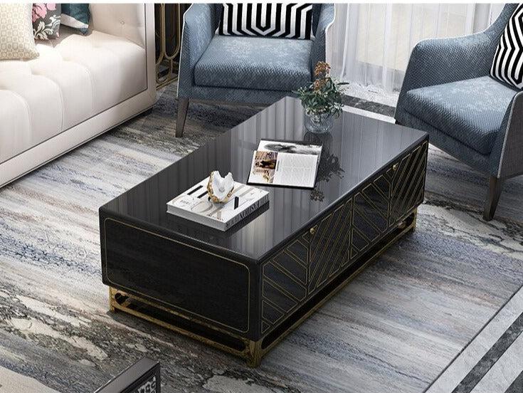 Lixra Ultra Modern Wooden TV Cabinet With Coffee Table