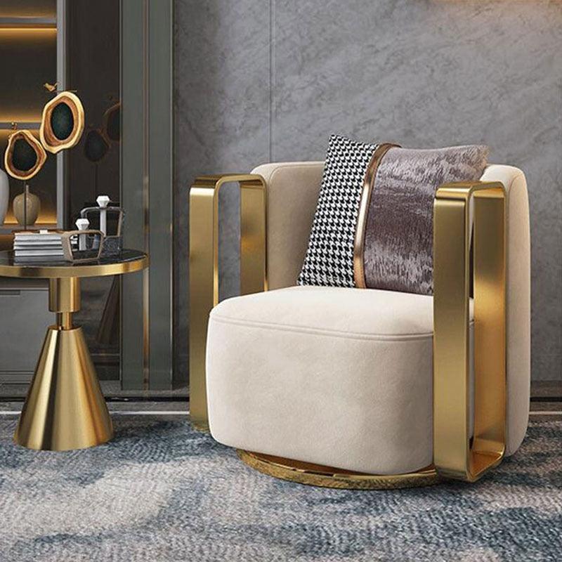 lixra Velvet Upholstered Accent Chair for Living Room