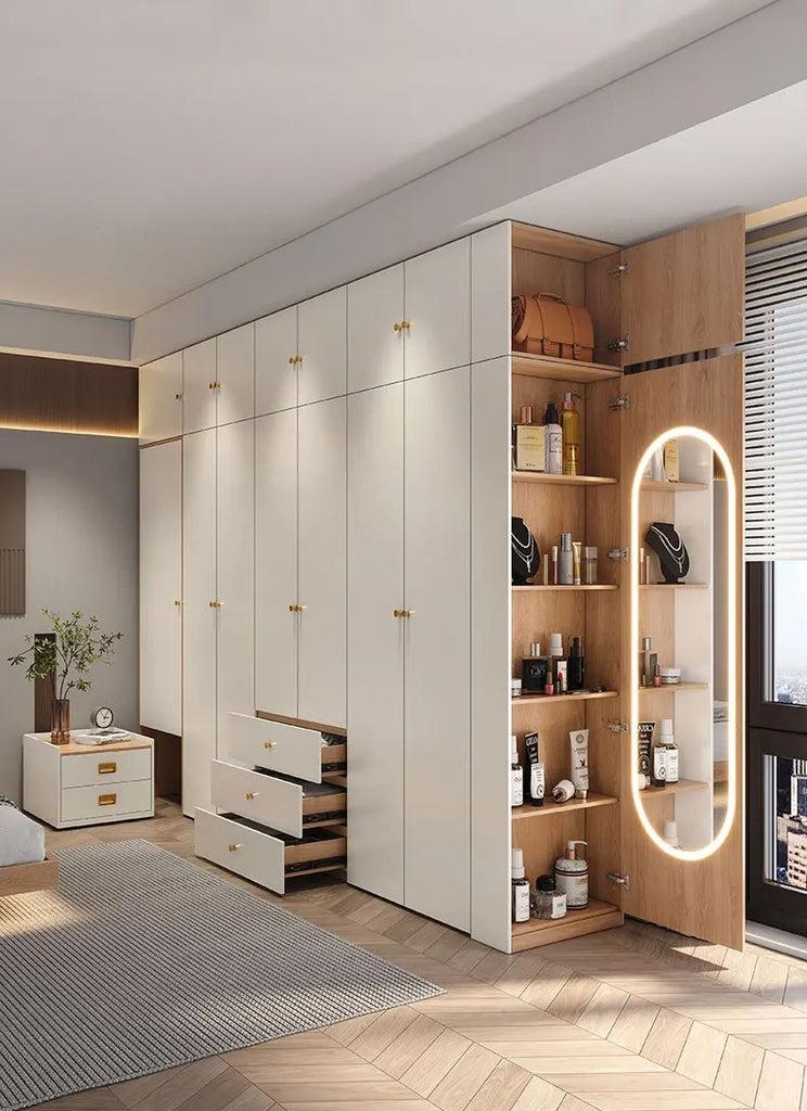Lixra Versatile Wooden Wardrobe With Functional Storage