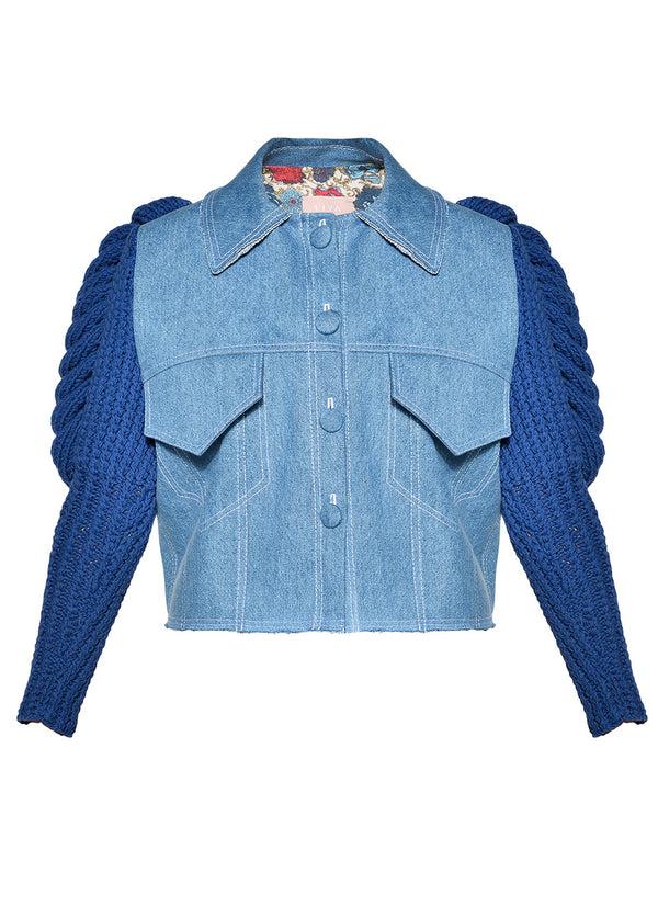 liya AQUA DENIM JACKET